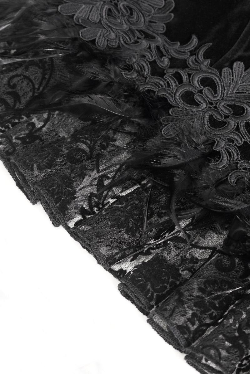 The Bloodborne Heiress – Velvet Victorian Bolero Jacket - Image 10