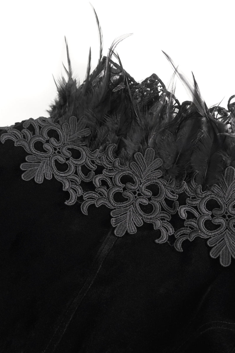 The Bloodborne Heiress – Velvet Victorian Bolero Jacket - Image 11