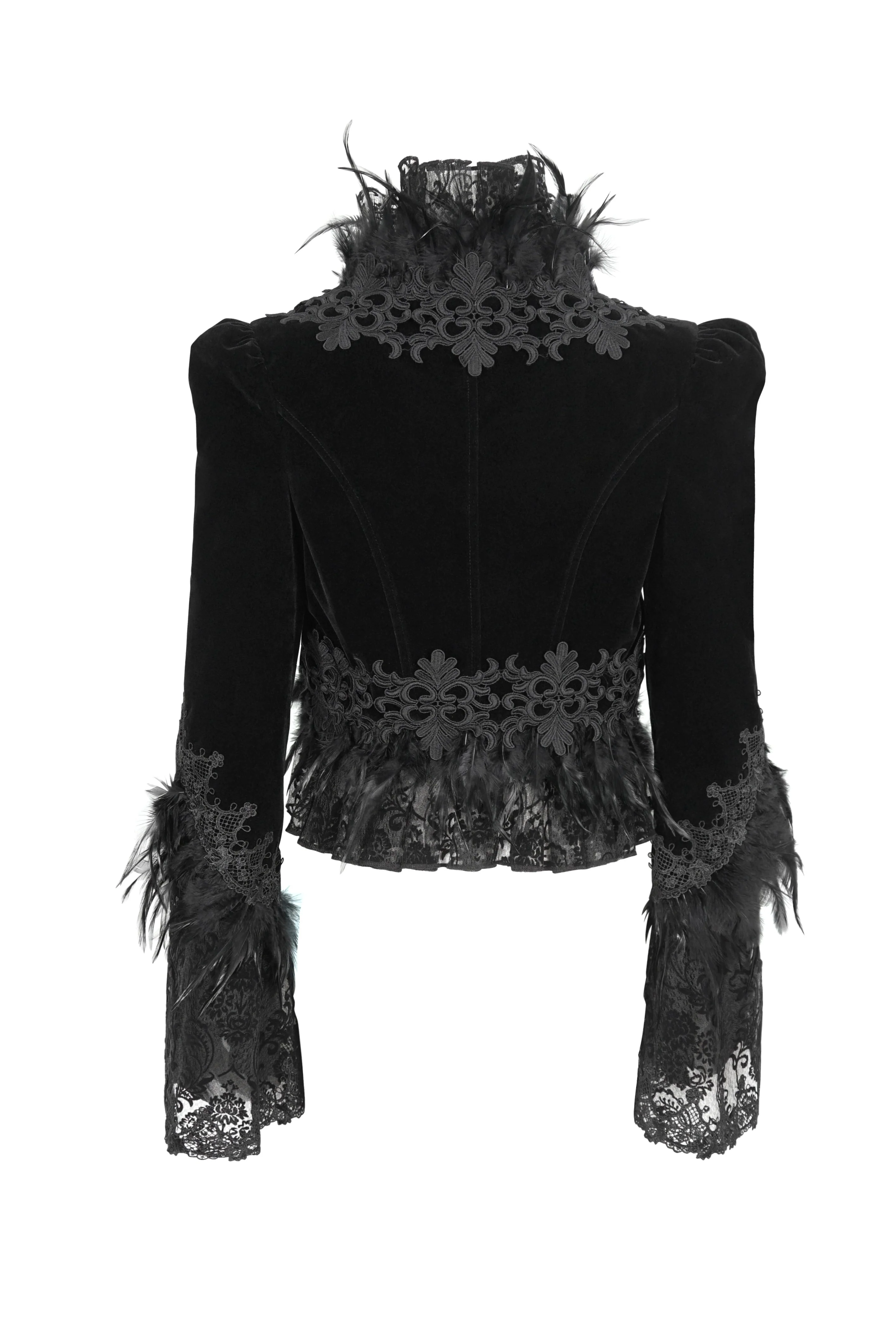 The Bloodborne Heiress – Velvet Victorian Bolero Jacket - Image 7
