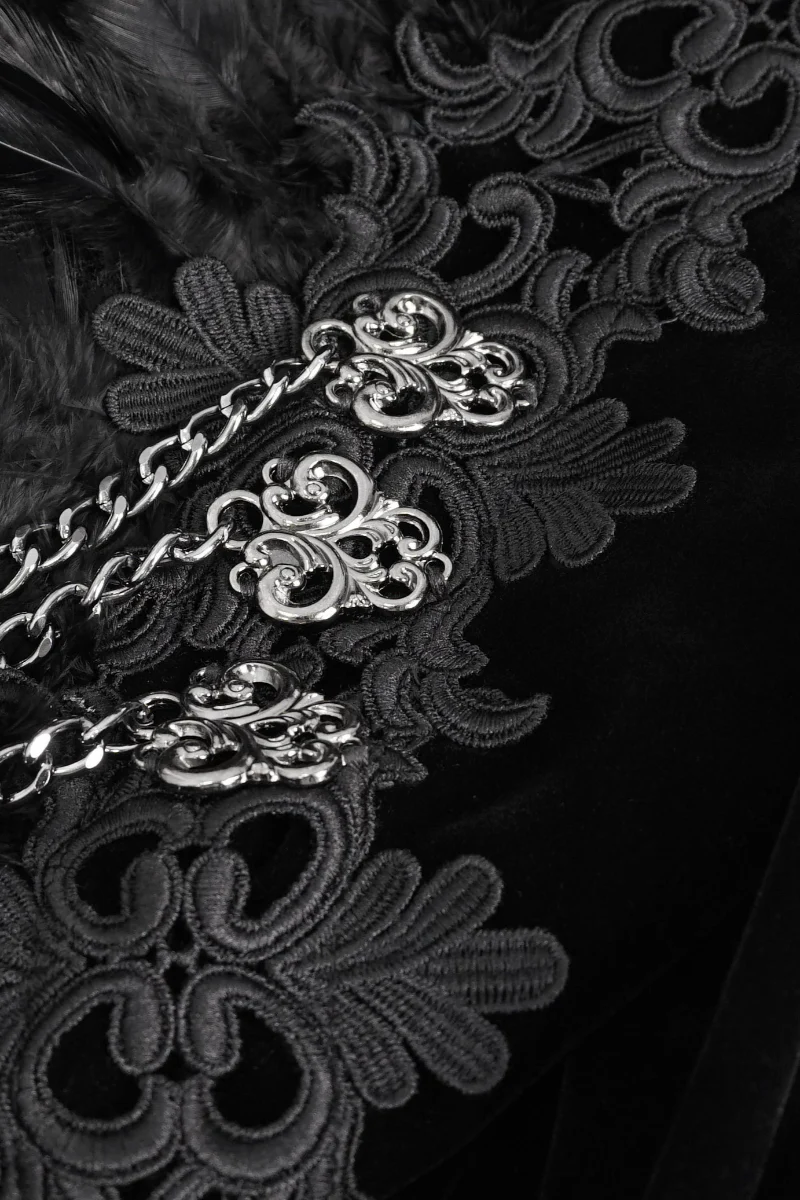 The Bloodborne Heiress – Velvet Victorian Bolero Jacket - Image 8