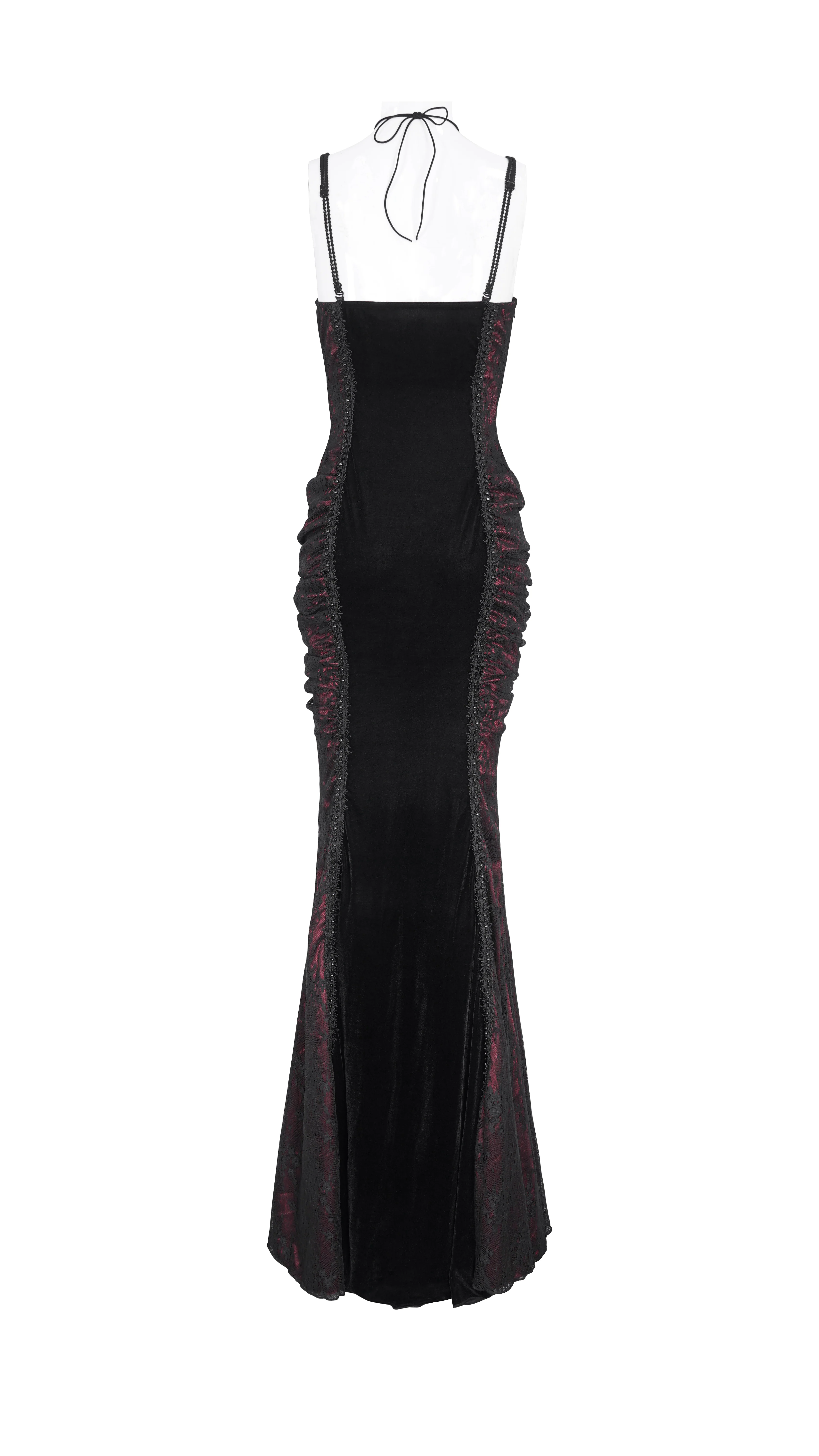 Velvet Gothic Mermaid Maxi Dress... - Image 8