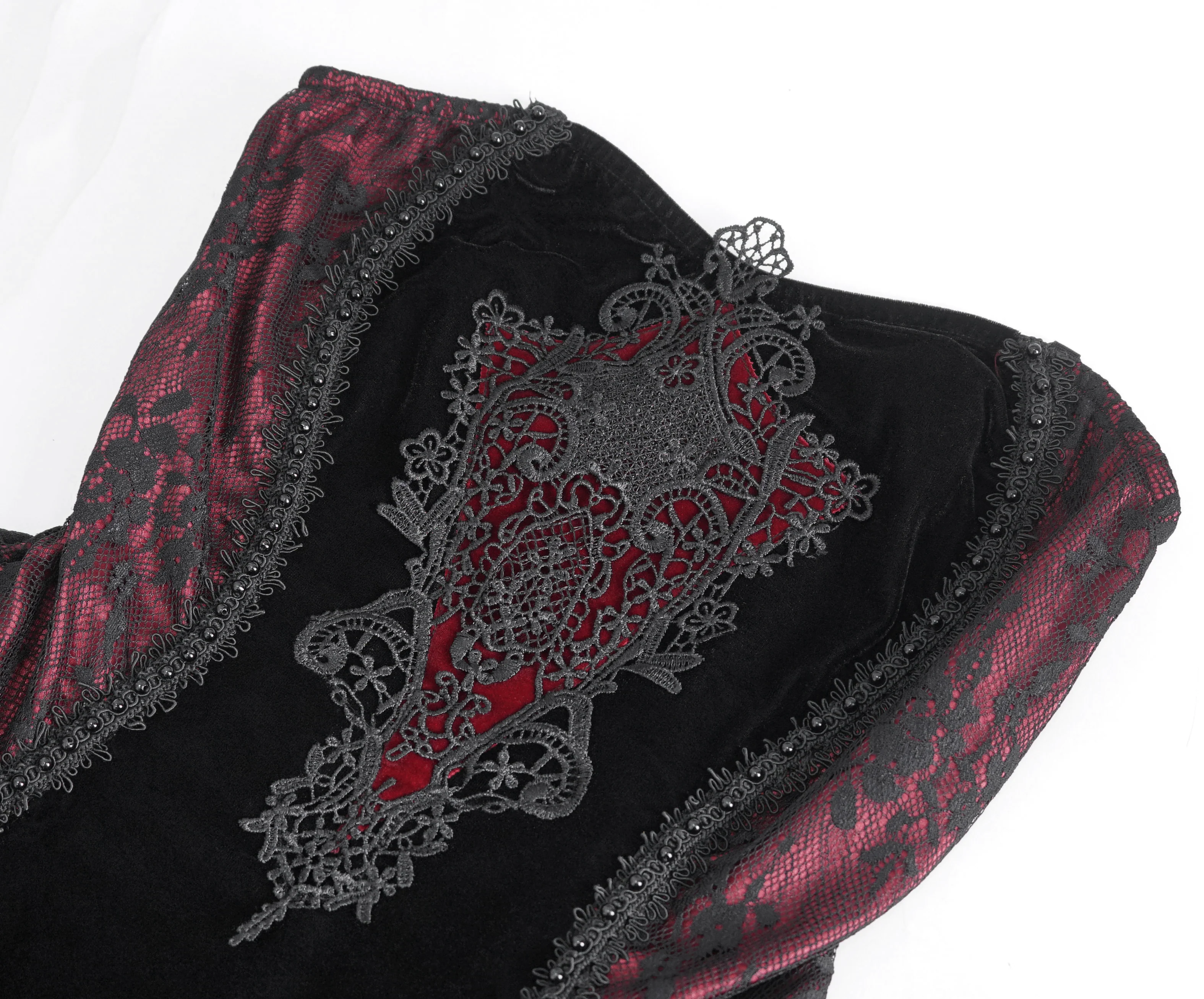 Velvet Gothic Mermaid Maxi Dress... - Image 9