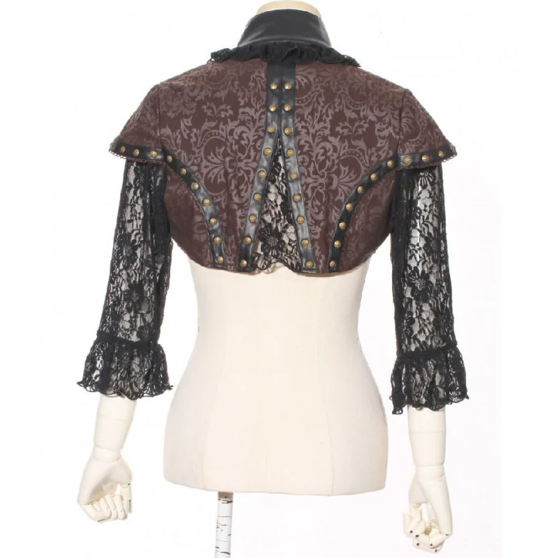 Leather & Lace Steampunk Bolero - Image 4