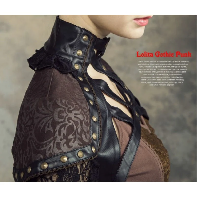 Leather & Lace Steampunk Bolero - Image 5