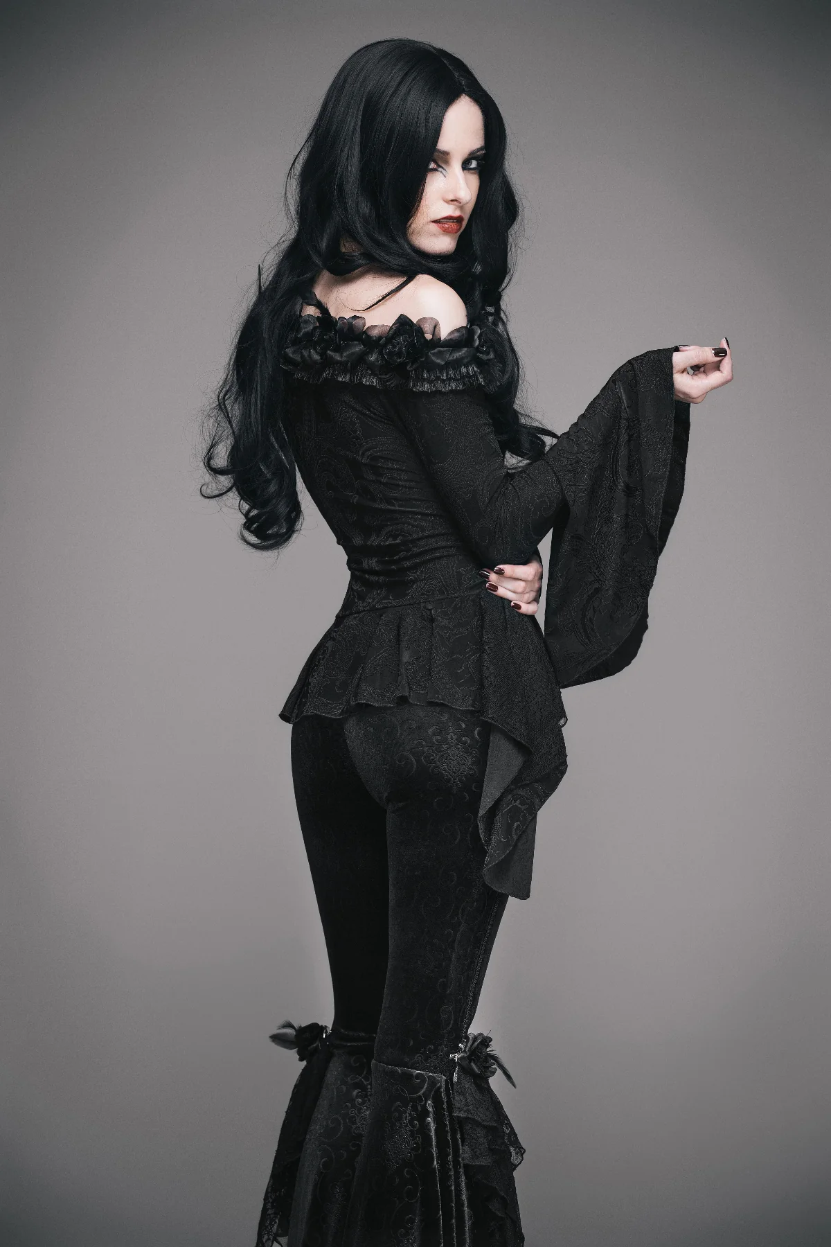 Morticia Off Shoulder Top - Image 3