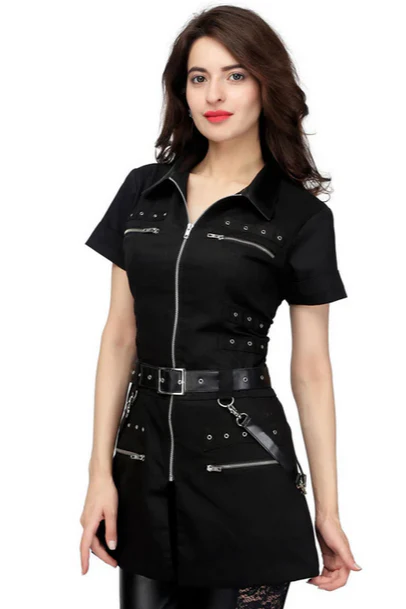 Police Siren Mini Dress - Image 3