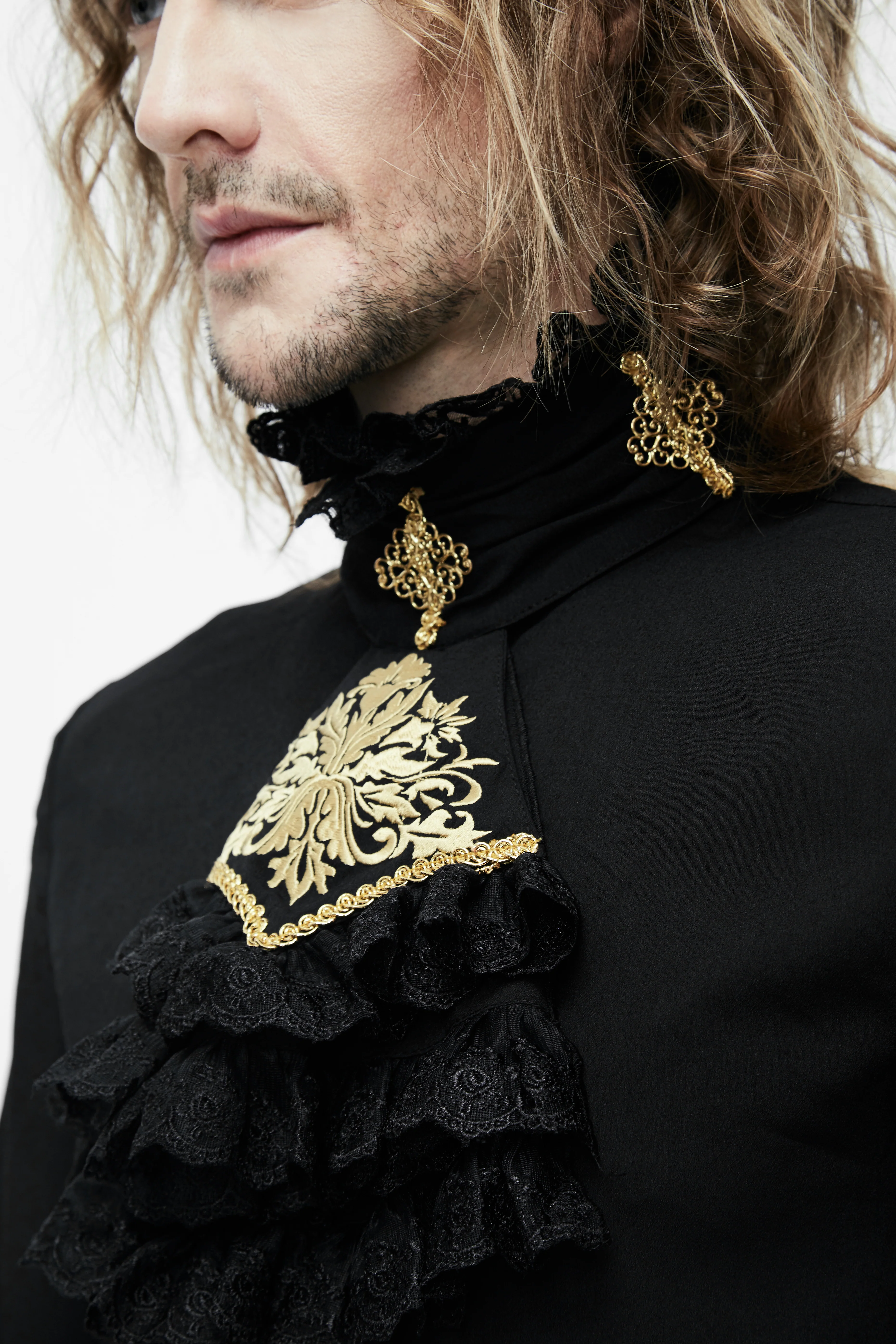 Eternal Eclipse – Victorian-Inspired Groom’s Shirt - Image 5
