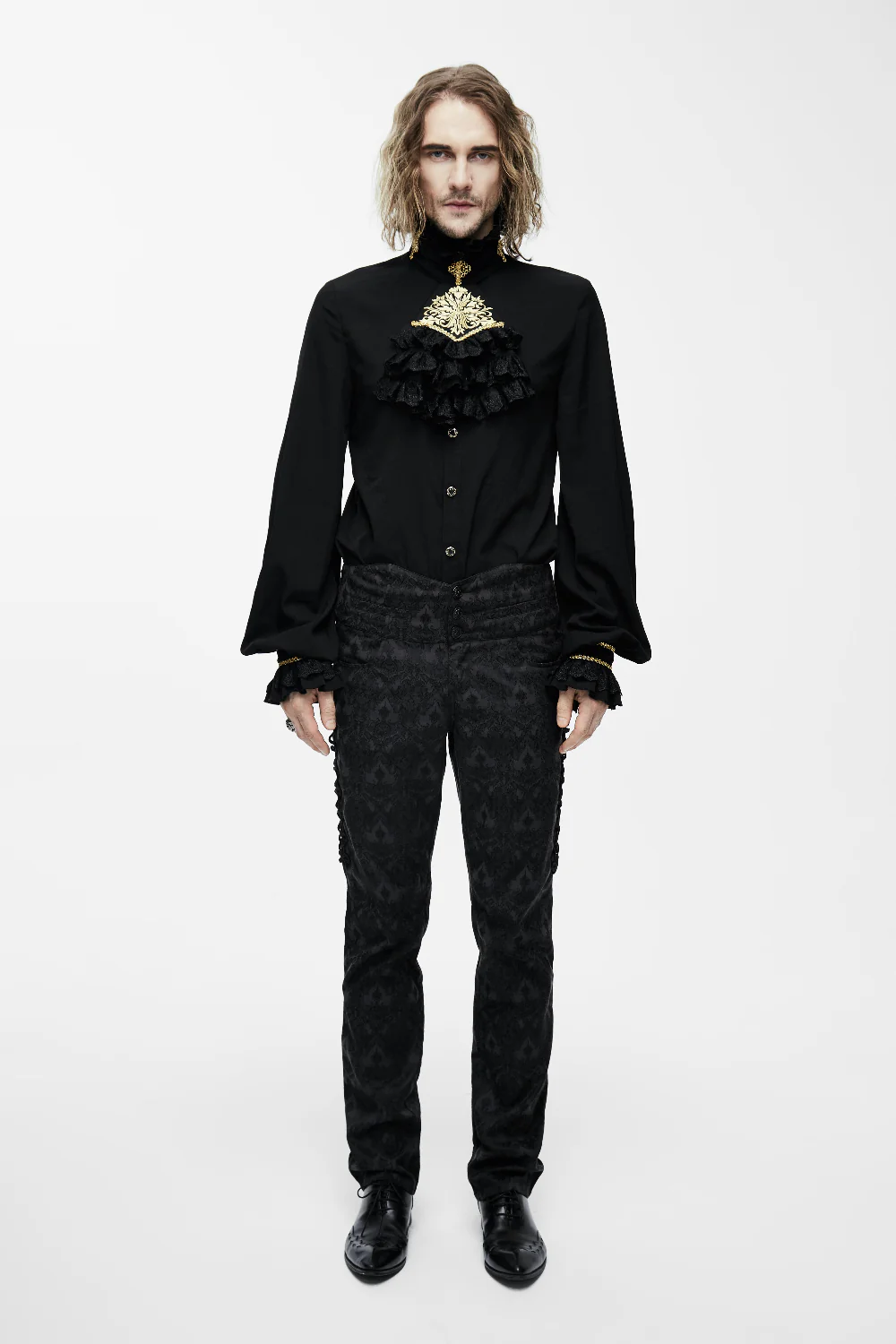 Eternal Eclipse – Victorian-Inspired Groom’s Shirt - Image 6