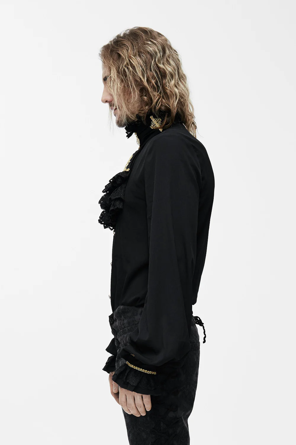 Eternal Eclipse – Victorian-Inspired Groom’s Shirt - Image 7