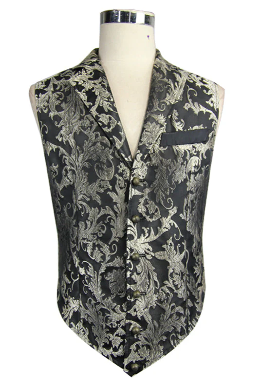 Silver Elegance Men’s Vest - Image 4