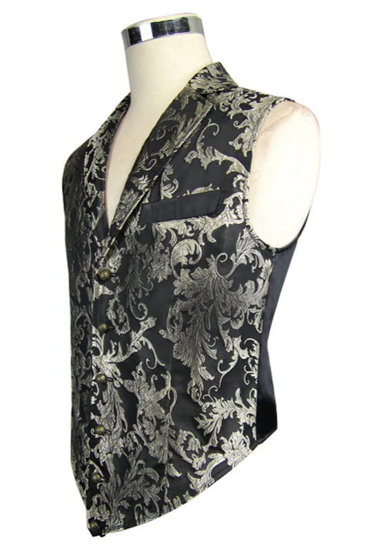 Silver Elegance Men’s Vest - Image 5