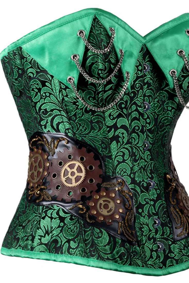 Steampunk Gear Up Over Bust Corset - Image 5