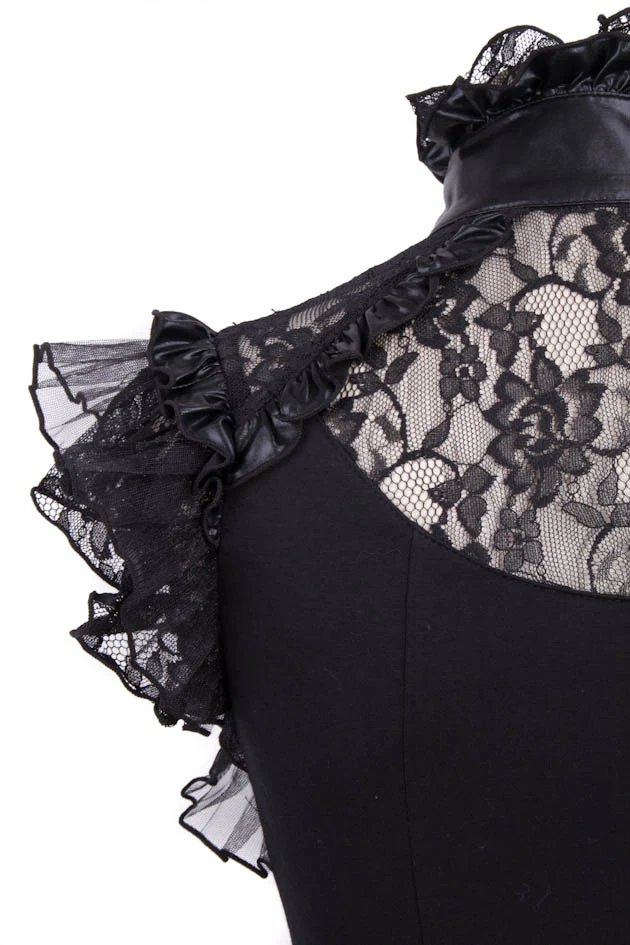 Countess Black Sleeveless Top - Image 4