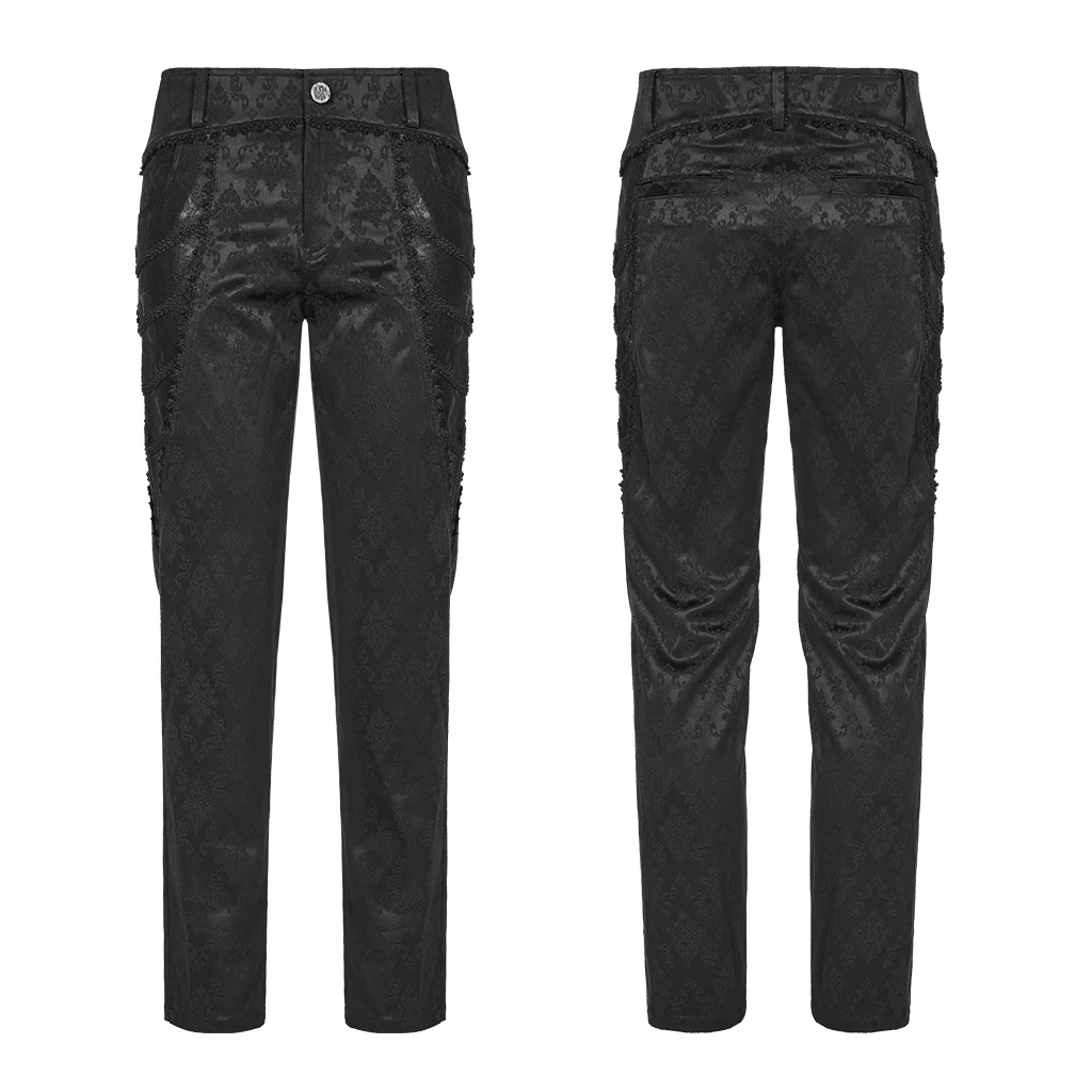 Imperium Black Jacquard Trousers - Image 5