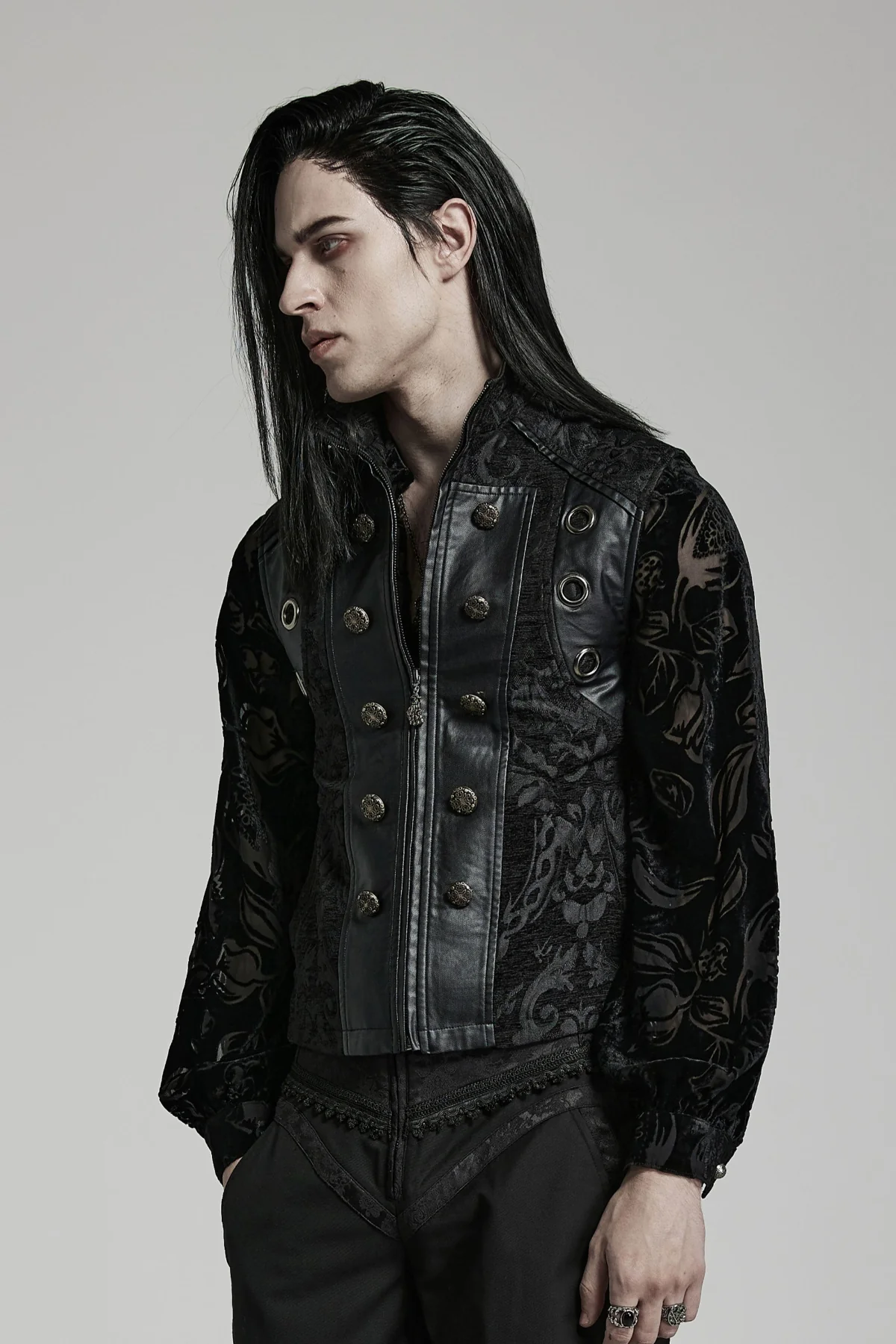 Emperor’s Black Brocade Vest - Image 4