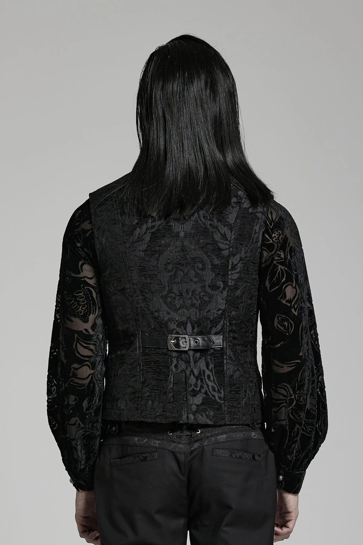 Emperor’s Black Brocade Vest - Image 5