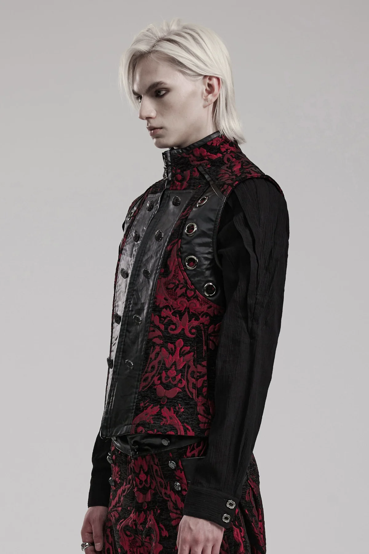 Emperor’s Red Brocade Vest - Image 3